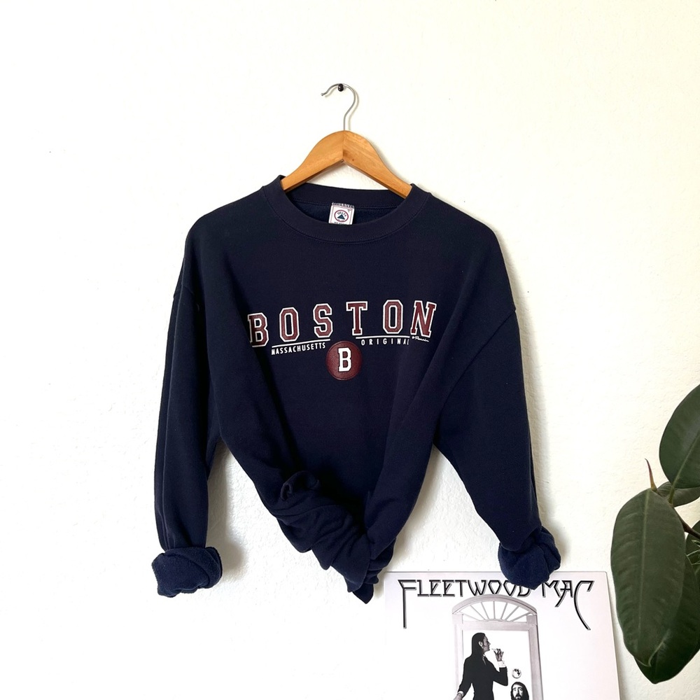 Boston Graphic Crewneck Sweatshirt - Navy